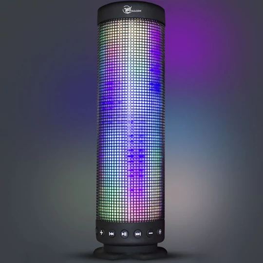 Reproduktor Falcon bluetooth se střídavým světlem LED, LED-360