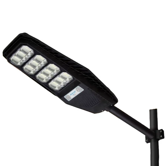 Solární pouliční osvětlení LED s dálkovým ovládáním a senzorem pohybu, 200 W, IP65 + držák