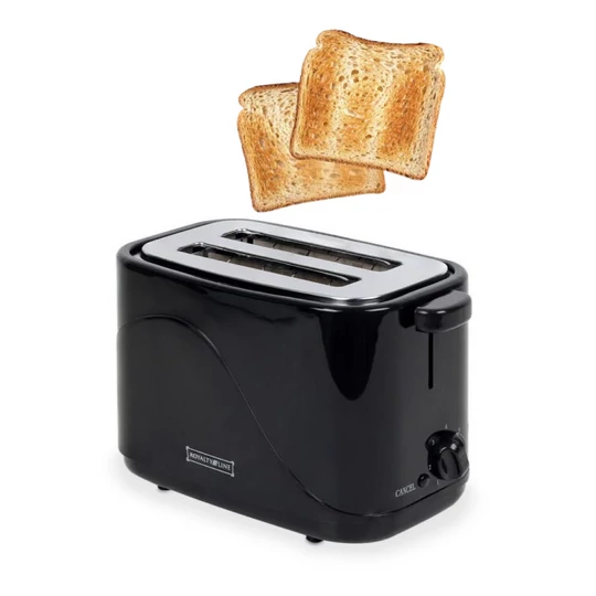 Topinkovač Royalty Line se 2 plátky, černý, 700 W