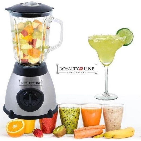 Royalty Line mixér s 1,5litrovou skleněnou nádobou a nástavcem na mlýnek na kávu, 800W