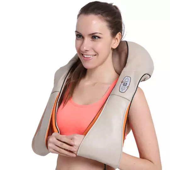 Shiatsu elektrický masážní přístroj na krk a tělo s přepínatelným infračerveným ohřevem