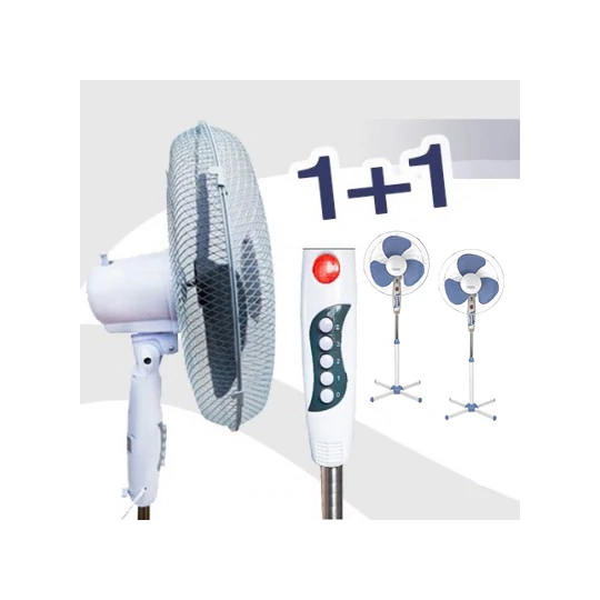 Stojanový ventilátor Ricehoff se 3 rychlostmi, oscilační funkce, 16", 2 ks