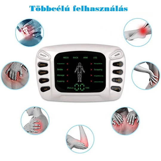 Elektrický pulzující masážní přístroj, čtyřzónový svalový stimulátor, přístroj na hubnutí