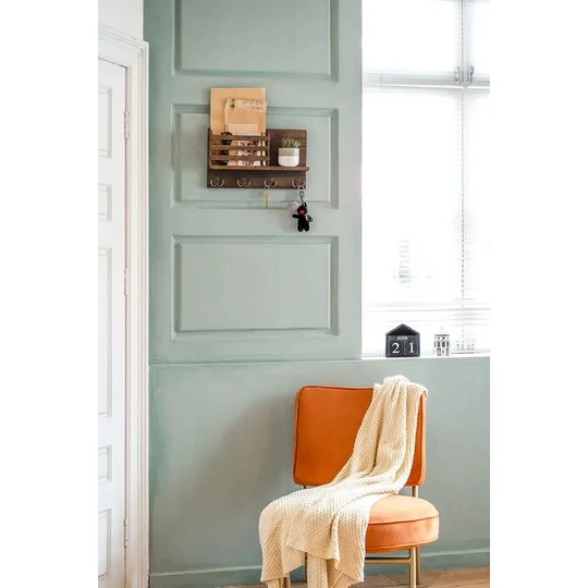 Elite Home® Nástěnný rustikální dřevěný držák na klíče a dokumenty