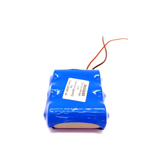 Tříčlánková baterie pro solární panel, 3x5000mAh, 3,2V, GN32650, modrá