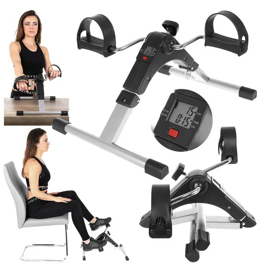 Mini vnitřní kolo, fitness pedál, cvičební stroj na nohy s digitálním displejem, skládací