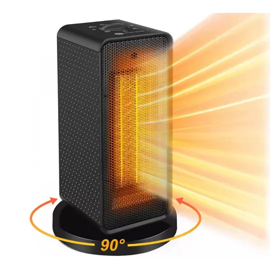 Stolní sálavé topení, ventilátor s oscilační funkcí, 1200 W