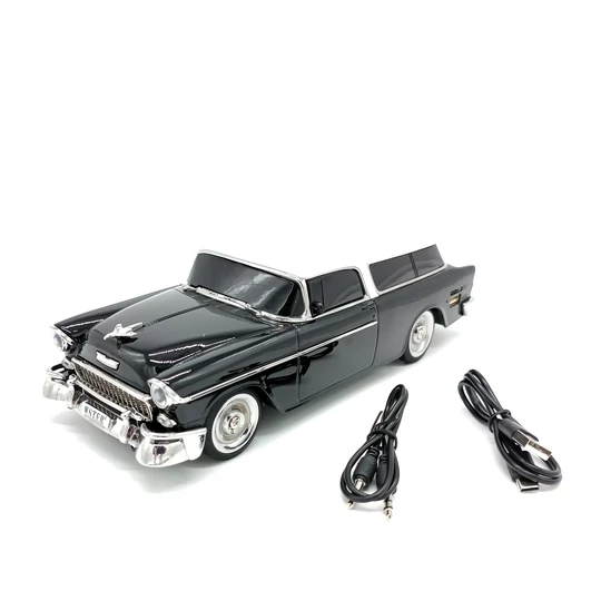 WSTER 1955 Reproduktor Bluetooth ve tvaru Chevrolet Nomad, port USB, slot na kartu TF, černý