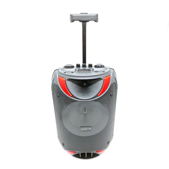 Přenosný reproduktor Bluetooth s dálkovým ovládáním, mikrofon, 3000mAh, 15W, 8", černý