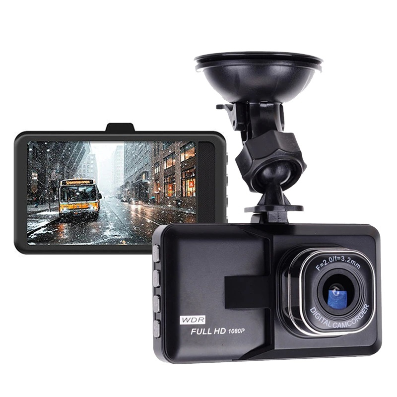 Záznamová kamera FullHD 1080P do auta s vestavěným G-senzorem, černá