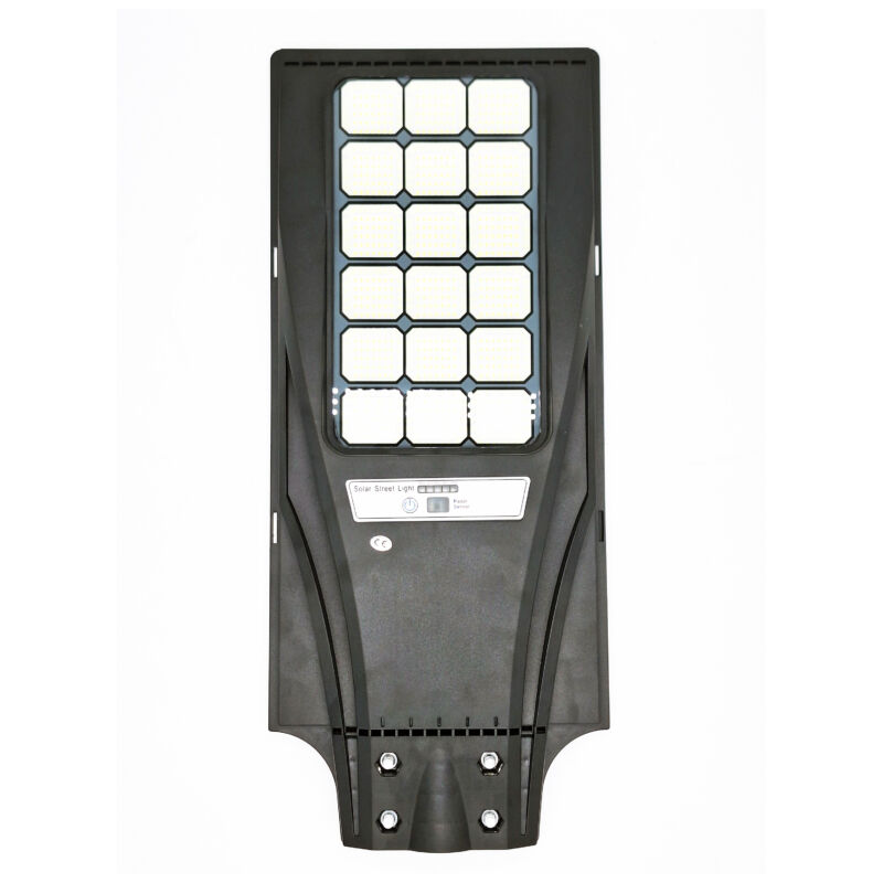 Extra jasné LED solární pouliční osvětlení s dálkovým ovládáním, senzor pohybu, 600 W, 18 panelů